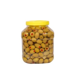 2 Kg. Kehribar Biberli Yeşil Zeytin